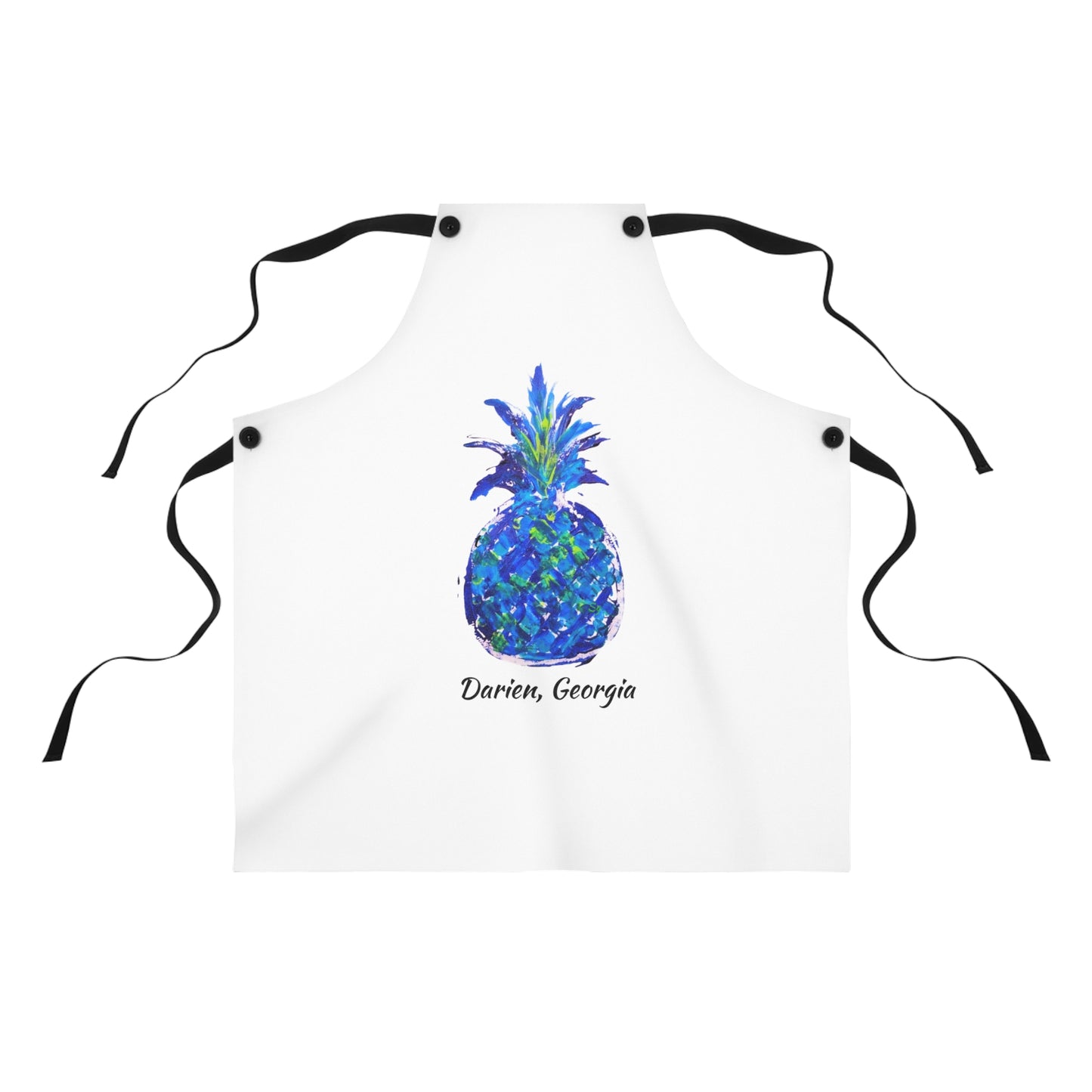 Pineapple Hug Apron - DARIEN, GA - Blue