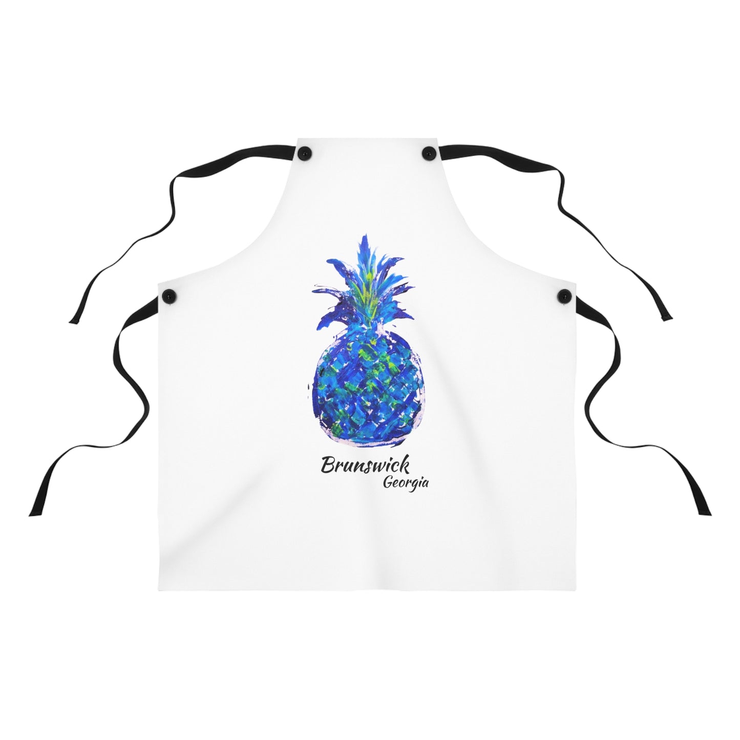 Pineapple Hug Apron - BRUNSWICK, GA - Blue