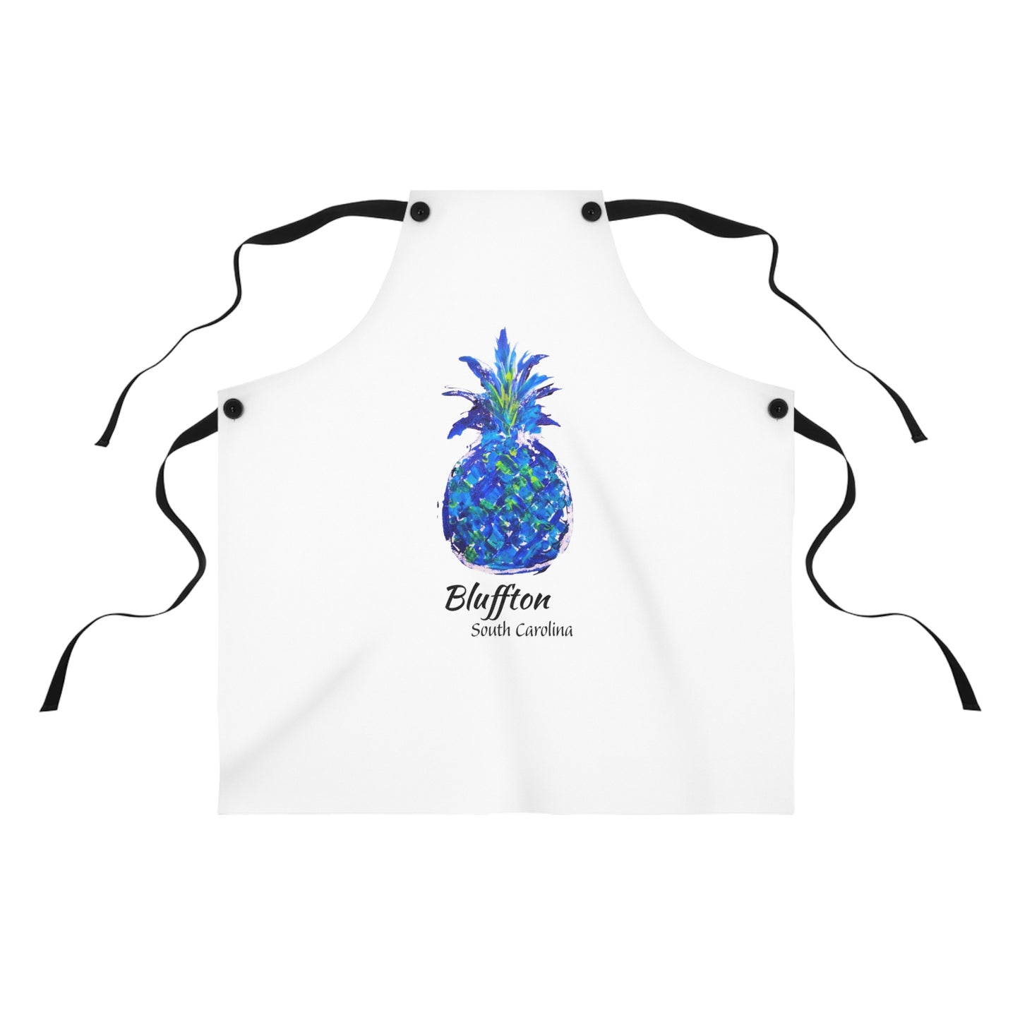 Pineapple Hug Apron - BLUFFTON, South Carolina - Blue