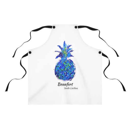 Pineapple Hug Apron - BEAUFORT, South Carolina - Blue