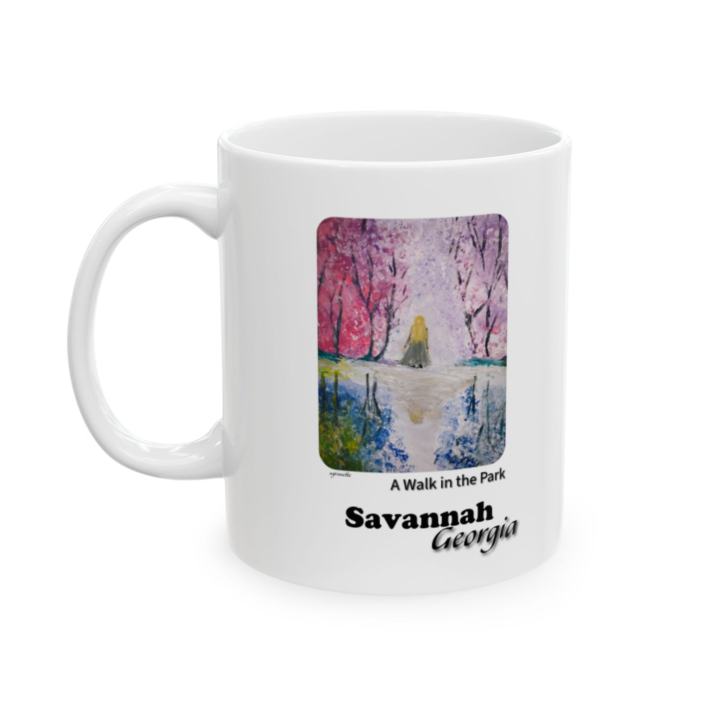 A Walk in the Park -Coffee Mug - SAVANNAH, GEORGIA  11oz