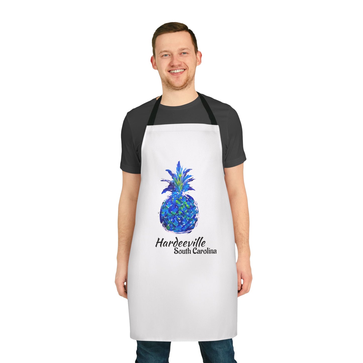 Pineapple Hug Apron - HARDEEVILLE, South Carolina - Blue