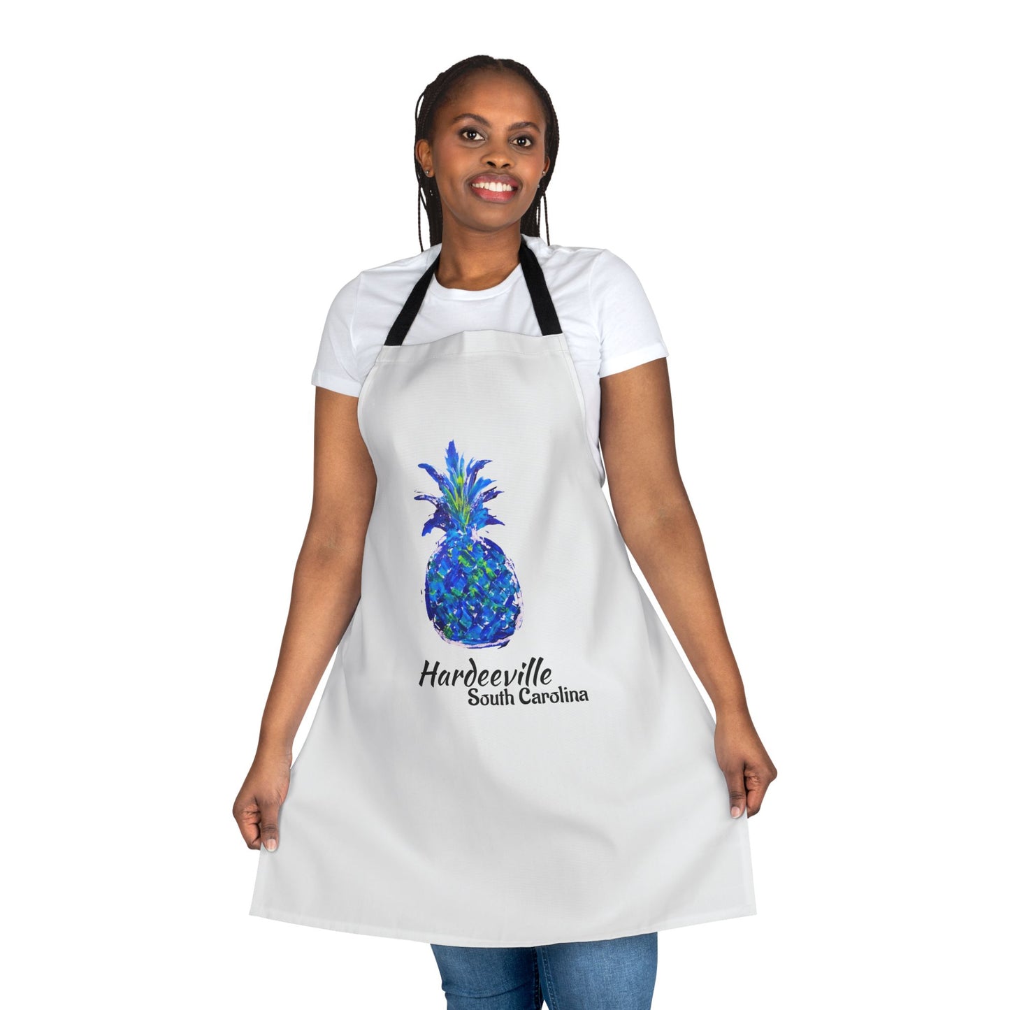 Pineapple Hug Apron - HARDEEVILLE, South Carolina - Blue
