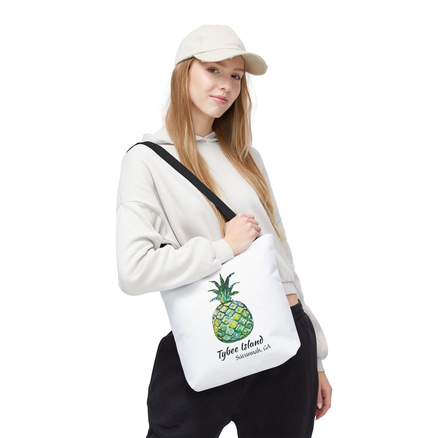 Pineapple Hug Tote - TYBEE ISLAND, GA (Green)
