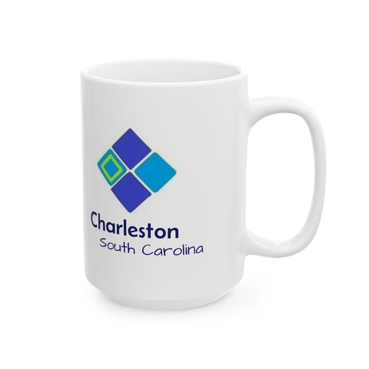 CHARLESTON ART MOSAIC COFFEE MUG-15 Oz