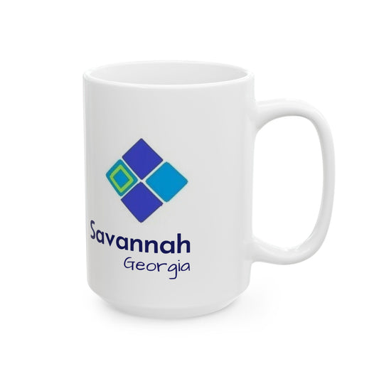 SAVANNAH ART MOSAIC COFFEE MUG-15 oz